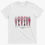 Christian Breast Cancer Awareness Quote T-Shirt - White