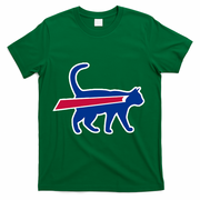 Cat Bills Funny Football Fan T-Shirt - Green