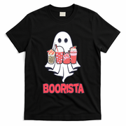 Coffee Boorista Ghost Halloween Barista T-Shirt - Black