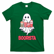 Coffee Boorista Ghost Halloween Barista T-Shirt - Irish Green