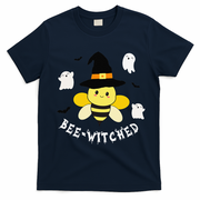 Cute Beekeeper Halloween Costume Funny Bee Pun Beewitched T-Shirt - Navy Blue