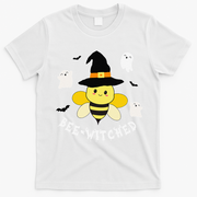 Cute Beekeeper Halloween Costume Funny Bee Pun Beewitched T-Shirt - White
