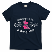 Celebrating With The 40th Birthday Queen T-Shirt - Navy