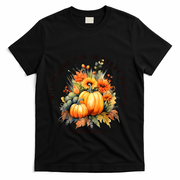 Christian Bible Verse I Praise Him In Every Fall Season T-Shirt - Black