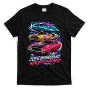 Cosmic Cars 2026 Wide Open On Woodward T-Shirt - Black