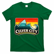 Culver City California Wave Retro T-Shirt - Green