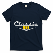 Classic Car Emblem 1986 40th Birthday T-Shirt - Navy