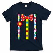 Clown Costume Easy Halloween Vintage Carnival Circus T-Shirt - Navy Blue