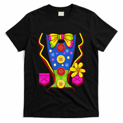 Clown Costume For Funny Funny Halloween Outfit Circus T-Shirt - Black