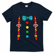 Clown Costume Halloween Funny Circus Clown DIY Costume T-Shirt - Navy Blue