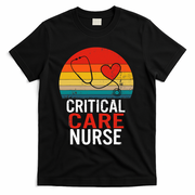Critical Care Nurse ICU Nurses Week Intensive Care Graduate T-Shirt - Black