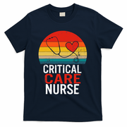 Critical Care Nurse ICU Nurses Week Intensive Care Graduate T-Shirt - Navy