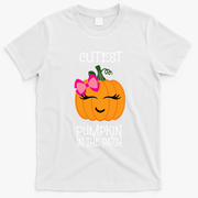 Cutest Coolest Pumpkin In The Patch Halloween T-Shirt - White