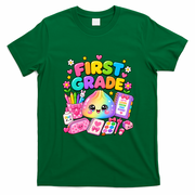 Cute Dumpling 1st First Grade Back To School T-Shirt - Irish Green