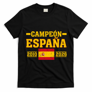 Campeón España 2010-2026 Vintage Soccer T-Shirt - Black