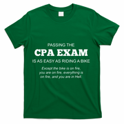 CPA Exam Accounting Major Certified Public Accountant T-Shirt - Green