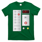Cool Elevator Buttons Art Funny Funny Lift Halloween Costume T-Shirt - Irish Green