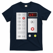 Cool Elevator Buttons Art Funny Funny Lift Halloween Costume T-Shirt - Navy Blue