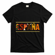 Colorful España Spanish Culture T-Shirt - Black
