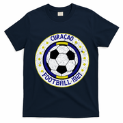 Curaçao Football 1921 Vintage Soccer Crest T-Shirt - Navy Blue