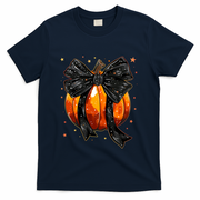 Cute Fall Autumn Halloween Pumpkin T-Shirt - Navy