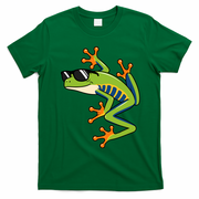 Cool Fun Cartoon Frog Sunglasses Summer Beach T-Shirt - Irish Green