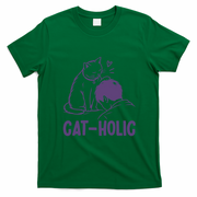 Cat-Holic Funny Cat Lover T-Shirt - Irish Green