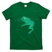 Cosmic Frog In Water Ripples Nature Wildlife T-Shirt - Irish Green