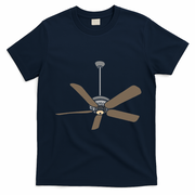 Ceiling Fan Lazy DIY Halloween Costume Funny Easy T-Shirt - Navy Blue