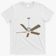 Ceiling Fan Lazy DIY Halloween Costume Funny Easy T-Shirt - White
