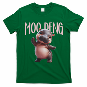 Cute Funny Moo Deng Baby Boo Deng Baby Hippo Zoo For Family T-Shirt - Irish Green
