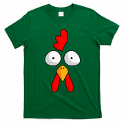 Chicken Face Rooster Halloween Costume Farm Poultry T-Shirt - Irish Green