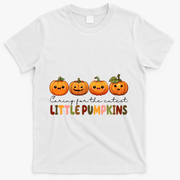 Caring For The Cutest Little Pumpkins T-Shirt - White
