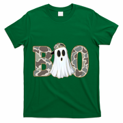 Camo Ghost Boo Spooky Halloween T-Shirt - Green