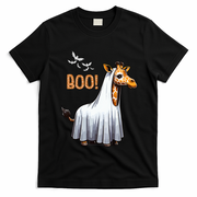 Cute Giraffe Boo Halloween Costume Zoo Lover T-Shirt - Black