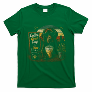 Coffee Good Days And Labs Dog Lover Cute Funny T-Shirt - Irish Green