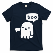 Chunky Ghost Of Disapproval Boo Halloween T-Shirt - Navy Blue