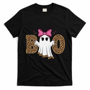 Cute Halloween Boo Ghost Vibes Spooky Season T-Shirt - Black