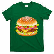 Cheeseburger Hamburger Burger Funny Food Halloween Costume T-Shirt - Irish Green