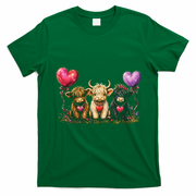 Cute Highland Cows T-Shirt - Irish Green