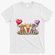 Cute Highland Cows T-Shirt - White