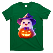 Cute Halloween Ghost Pumpkin Family Gift T-Shirt - Irish Green