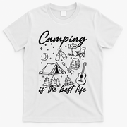Camping Is The Best Life T-Shirt - White