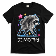 Cute Jimothy Raccoon Funny T-Shirt - Black