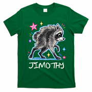 Cute Jimothy Raccoon Funny T-Shirt - Irish Green