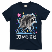 Cute Jimothy Raccoon Funny T-Shirt - Navy Blue