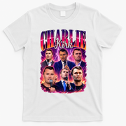 Charlie Kirk Face Justice Memorial  T-Shirt - White