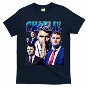 Charlie Kirk Vintage T-Shirt - Navy Blue