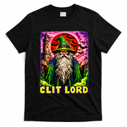 Clit Lord Funny Offensive Wizzard T-Shirt - Black