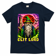 Clit Lord Funny Offensive Wizzard T-Shirt - Navy Blue
